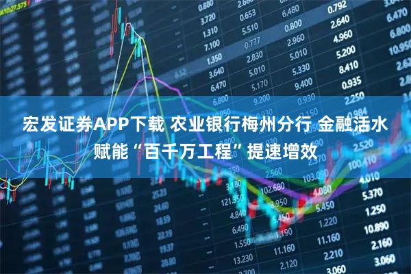 宏发证券APP下载 农业银行梅州分行 金融活水赋能“百千万工程”提速增效