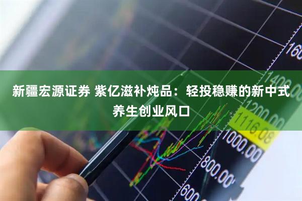 新疆宏源证券 紫亿滋补炖品：轻投稳赚的新中式养生创业风口
